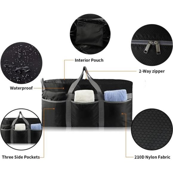 96l Foldable Extra Large Duffel bag Lightweight - Picture 2 of 6